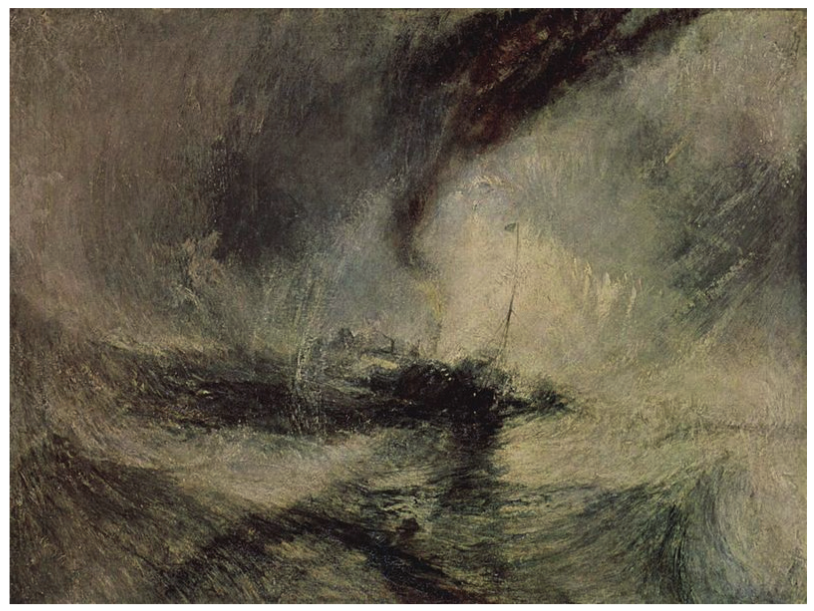 Exemplo de Abstração. Pintura de J. M. W. Turner, 1842