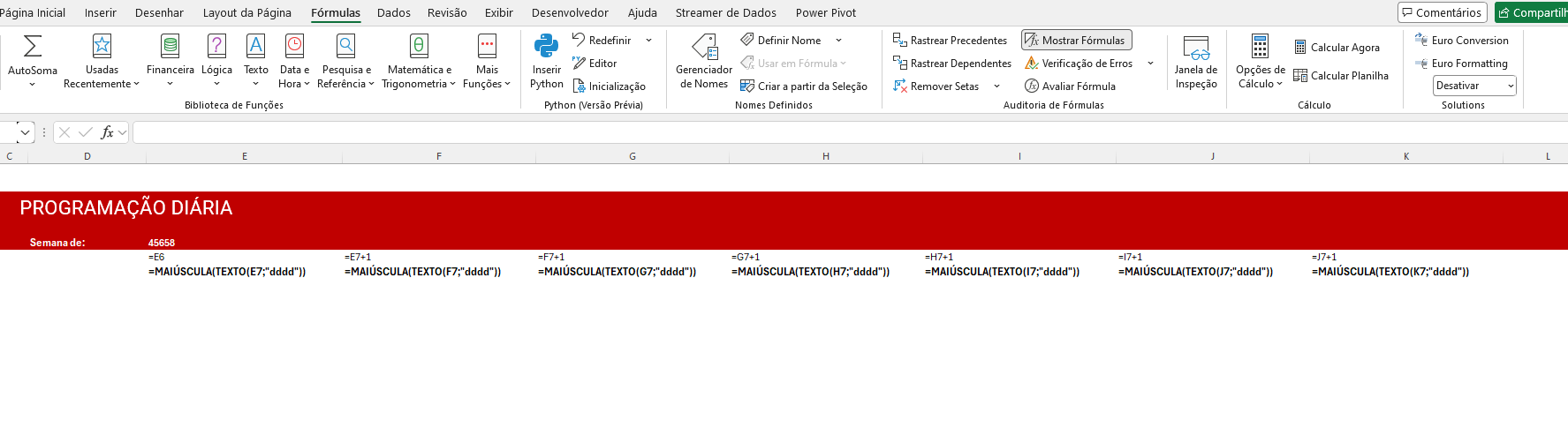 Figura 07 - Fórmulas exibidas.