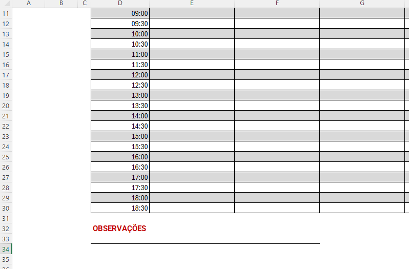 Figura 19 - Borda inferior em três células.